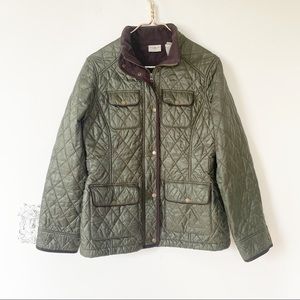 L.L. Bean Fleece Lined Quilted Riding Barn Jacket M